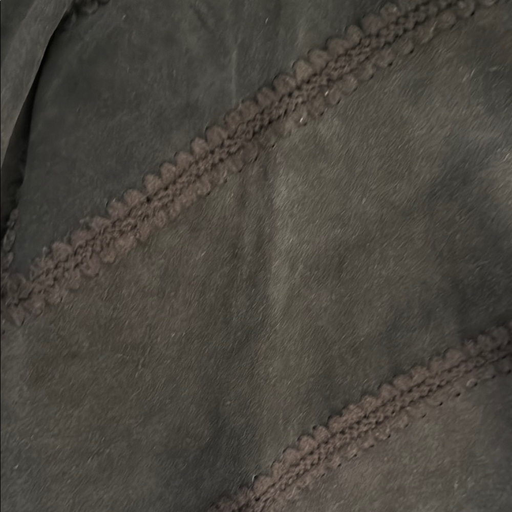 1970’s Brown Patchwork Wide-Leg Pants with Matching Vest - Picture 3 of 6